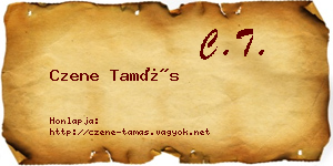 Czene Tamás névjegykártya