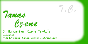 tamas czene business card